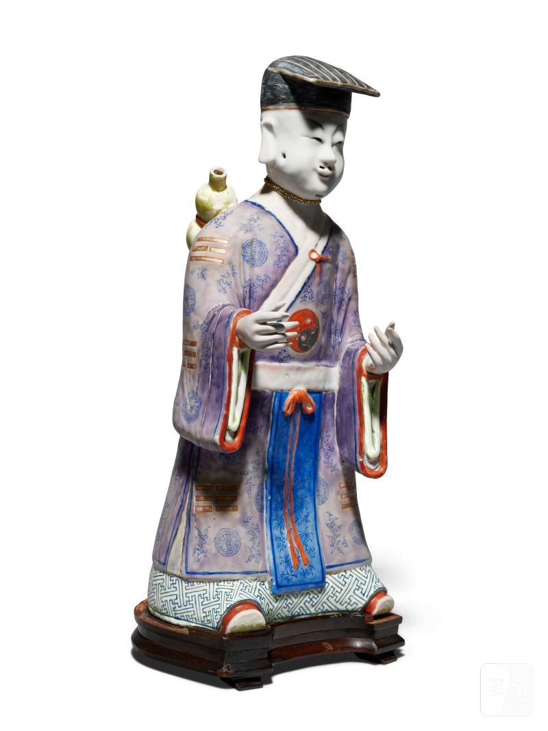 清十九世紀 粉彩神仙人物立像  CHINA, QING DYNASTY, 19TH CENTURY - 图3